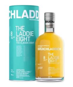 Ontdek Bruichladdich The Laddie Eight, een verfijnde Schotse whisky met fruitige en bloemige noten, perfect voor speciale gelegenheden of als luxueus cadeau.
