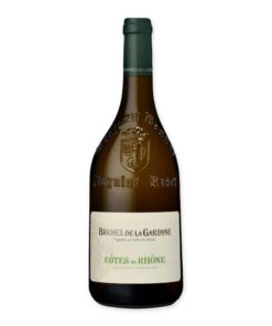 Ontdek Côtes du Rhône Blanc aoc 'Brunel de la Gardine', een witte wijn uit Frankrijk met aroma's van witte bloemen en abrikoos en een verfrissende finish. Ideaal voor elke gelegenheid.