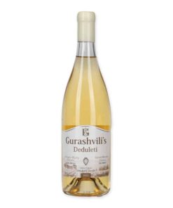 Ontdek Gurashvili Deduleti, een exceptionele Georgische amber wijn, vol met smaken van rijp geel fruit, honing en een subtiele kruidigheid. Perfect voor liefhebbers van rijke, traditionele wijnen.