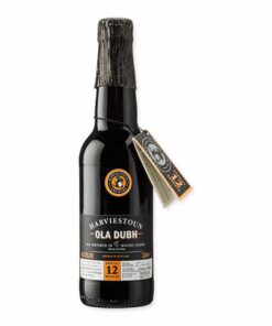 Geniet van de diepe en complexe smaken van Harviestoun Ola Dubh 12, een uniek donker bier gerijpt in Scotch whiskyvaten. Ideaal voor liefhebbers van rijke, rokerige bieren.