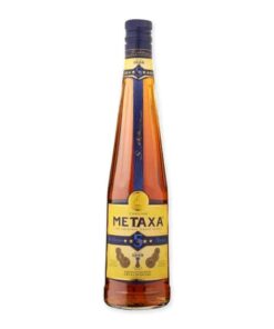 Ervaar de unieke Metaxa 5 Ster, een Griekse brandy met prachtige aroma's van vanille en fruit, perfect voor cocktails of als digestief.