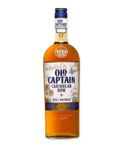 Proef de unieke Old Captain Brown 1L Rum, zorgvuldig gerijpt in Amerikaanse eiken voor een rijke, complexe smaak met een elegante afdronk.
