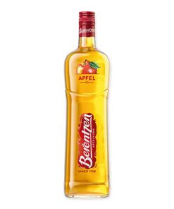 Berentzen Apfelkorn is een traditionele appel likeur met een rijke smaak, perfect voor desserts of cocktails.