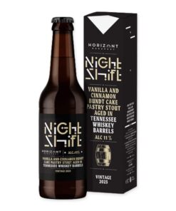 Ervaar de exclusieve Horizont NS2023 Tennessee Whiskey BA Pastry Stout, met zijn rijke tonen van geroosterde mout en subtiele whiskey invloeden.